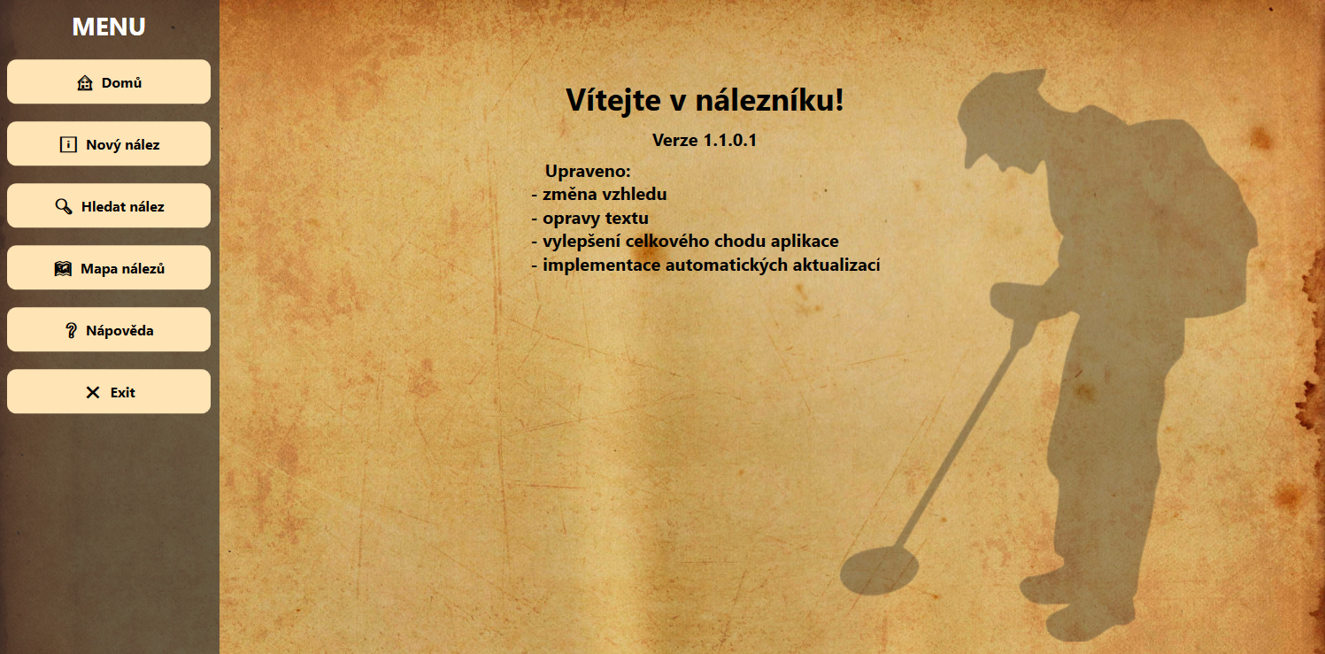 Nálezník WPF page